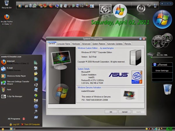 Download Windows XP Pro SP3 Gold Cobra Edition
